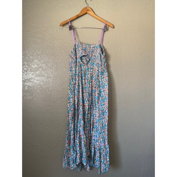 Free People Molly Jo Midi Maxi Micro Floral Dress Rare Large - Picture 7 of 9